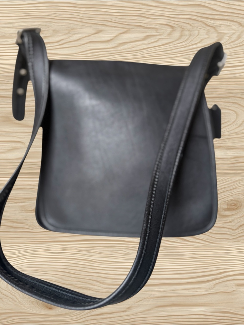 Vintage COACH Legacy Studio Flap Black Leather Crossbody Bag
#9144 (1999)